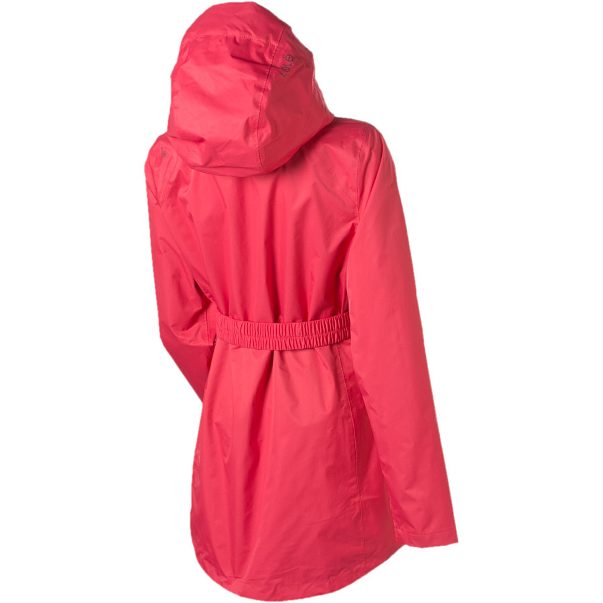 Giacca Impermeabile Donna LOLE Stratus - Nylon Ostrica Con Cappuccio E Cintura - Taglia XL