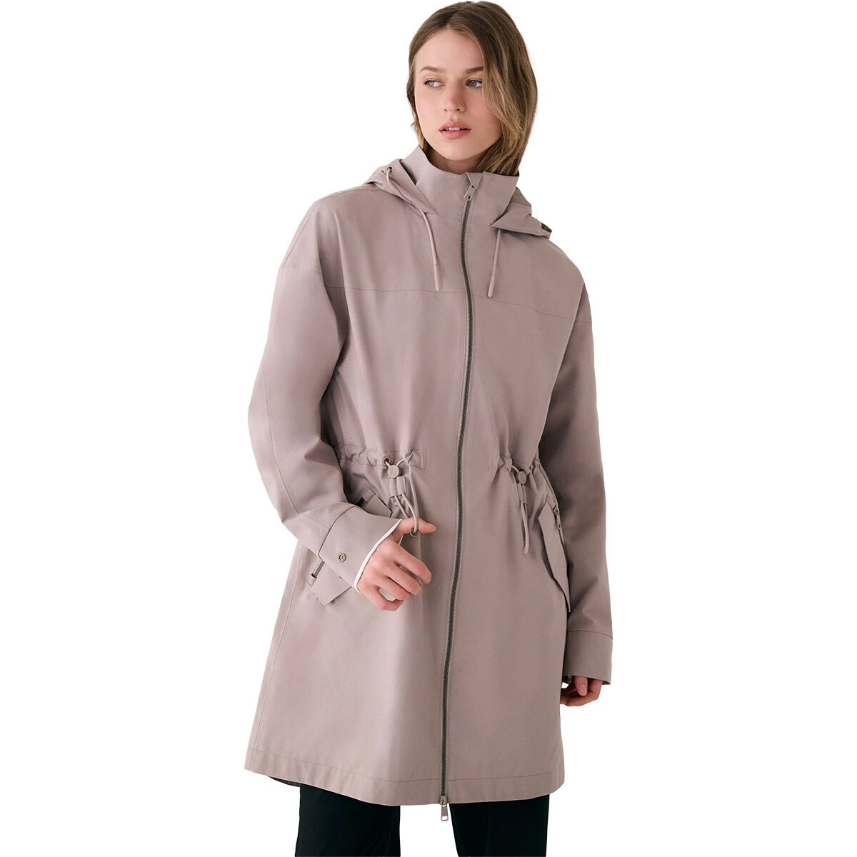Image of Lole Piper 2.0 Rain Jacket - Women's Pebble, XS