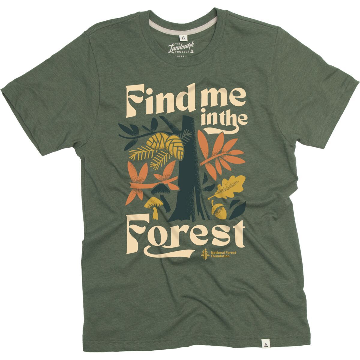 Landmark Project Find Me In The Forest Short-Sleeve T-Shirt Conifer, XXL