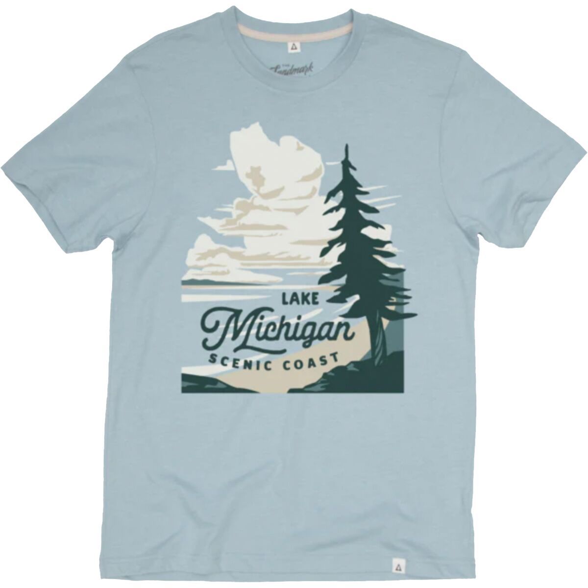 Landmark Project Lake Michigan Short-Sleeve T-Shirt Chambray, M