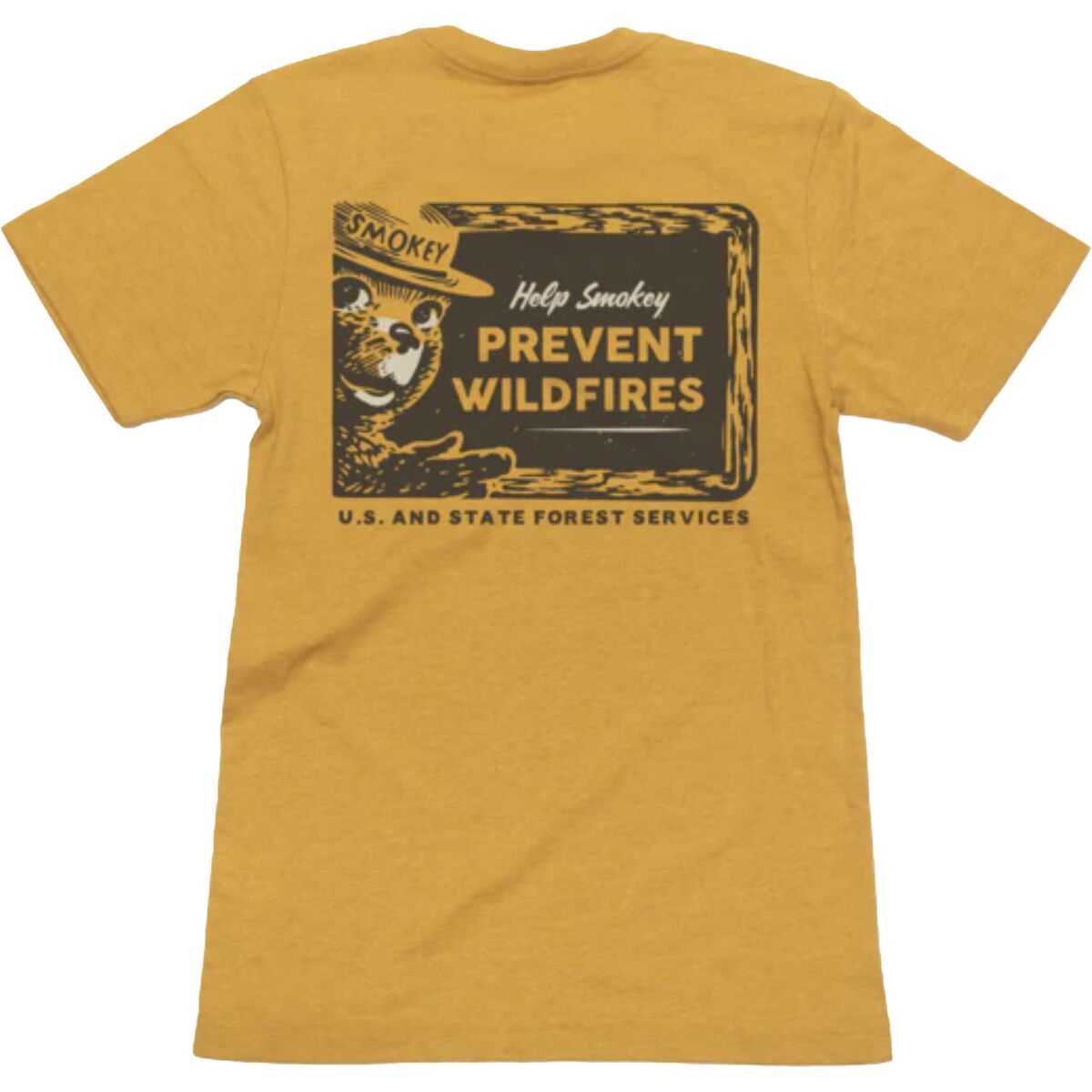 Landmark Project Lessons From Smokey Short-Sleeve T-Shirt Goldenrod, XL