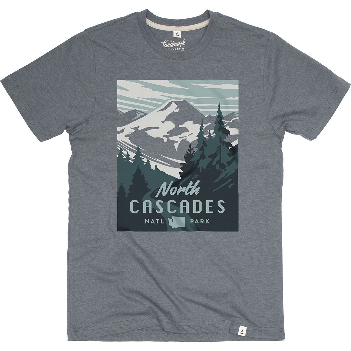 Landmark Project North Cascades Short-Sleeve T-Shirt Manatee, XS