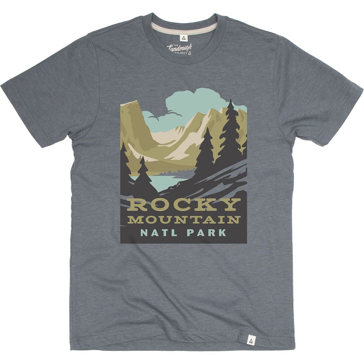 Landmark Project Rocky Mountains National Park Short-Sleeve T-Shirt Manatee, L