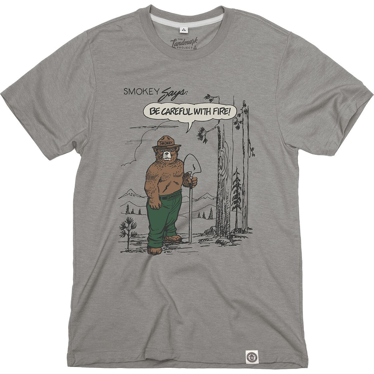 Landmark Project Smokey Says Short-Sleeve T-Shirt Smoke Grey, M