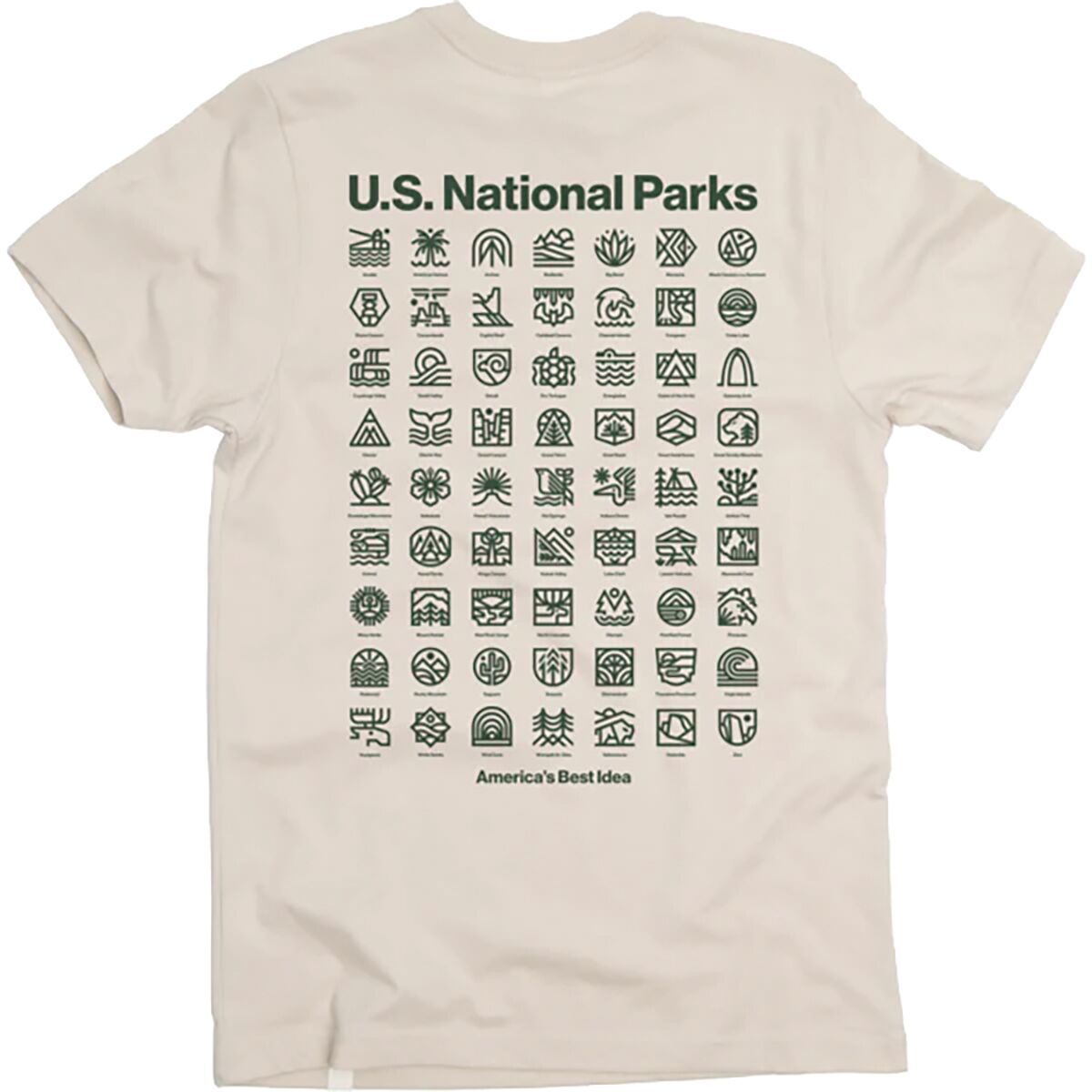 Landmark Project U.S. National Parks Short-Sleeve Pocket T-Shirt Dune, XL