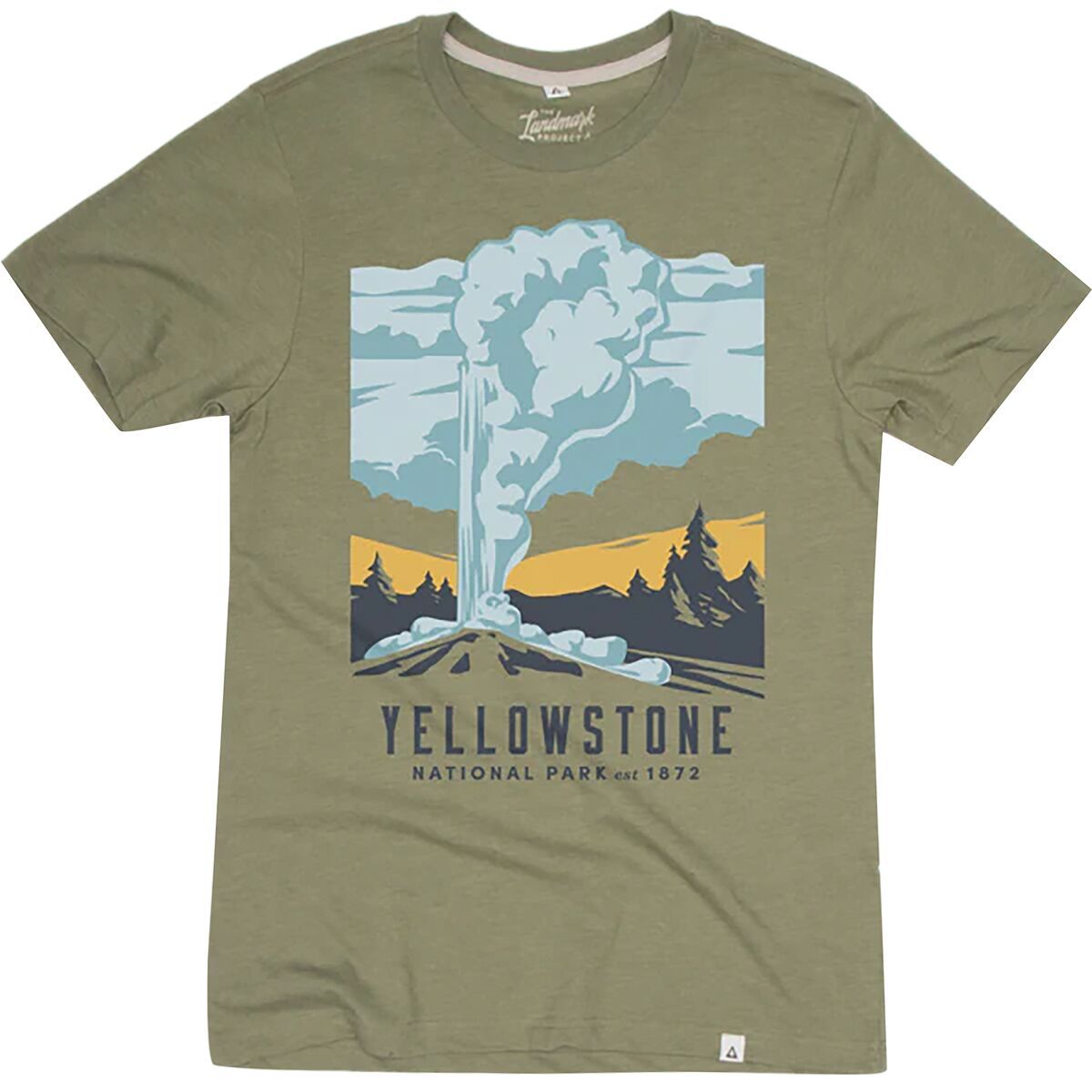 Landmark Project Yellowstone National Park Short-Sleeve T-Shirt Cactus, M