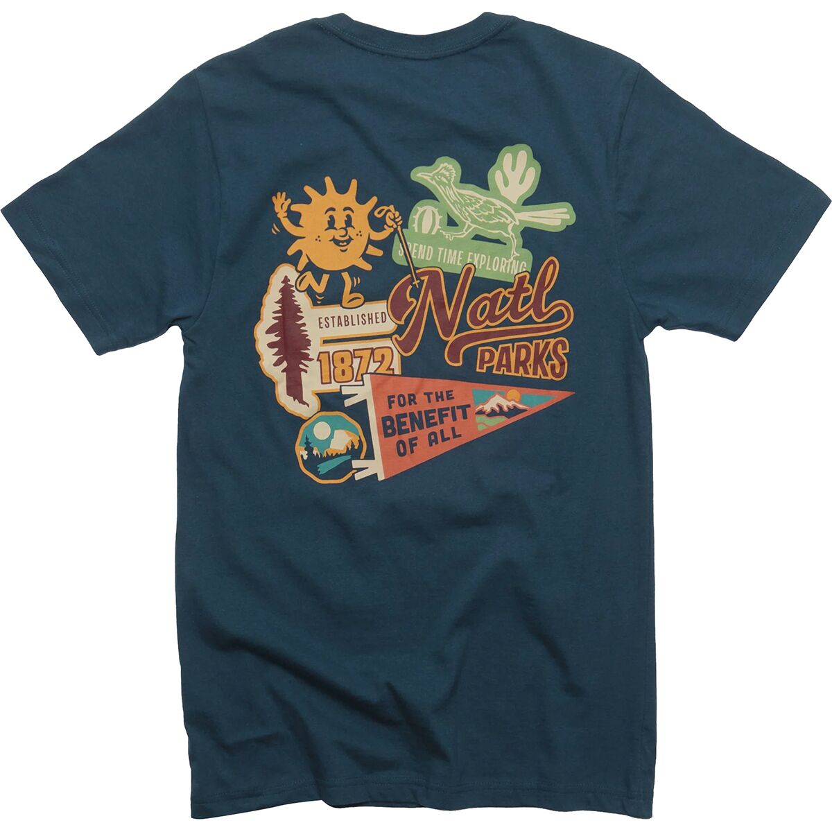 Landmark Project Landmark Project National Park Emblems Short-Sleeve T-Shirt Navy, M