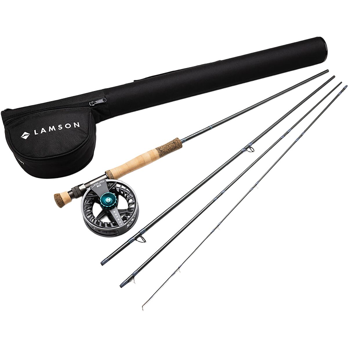 Lamson Lamson Liquid Max Fly Rod and Reel Outfit Gray, 8 Weight