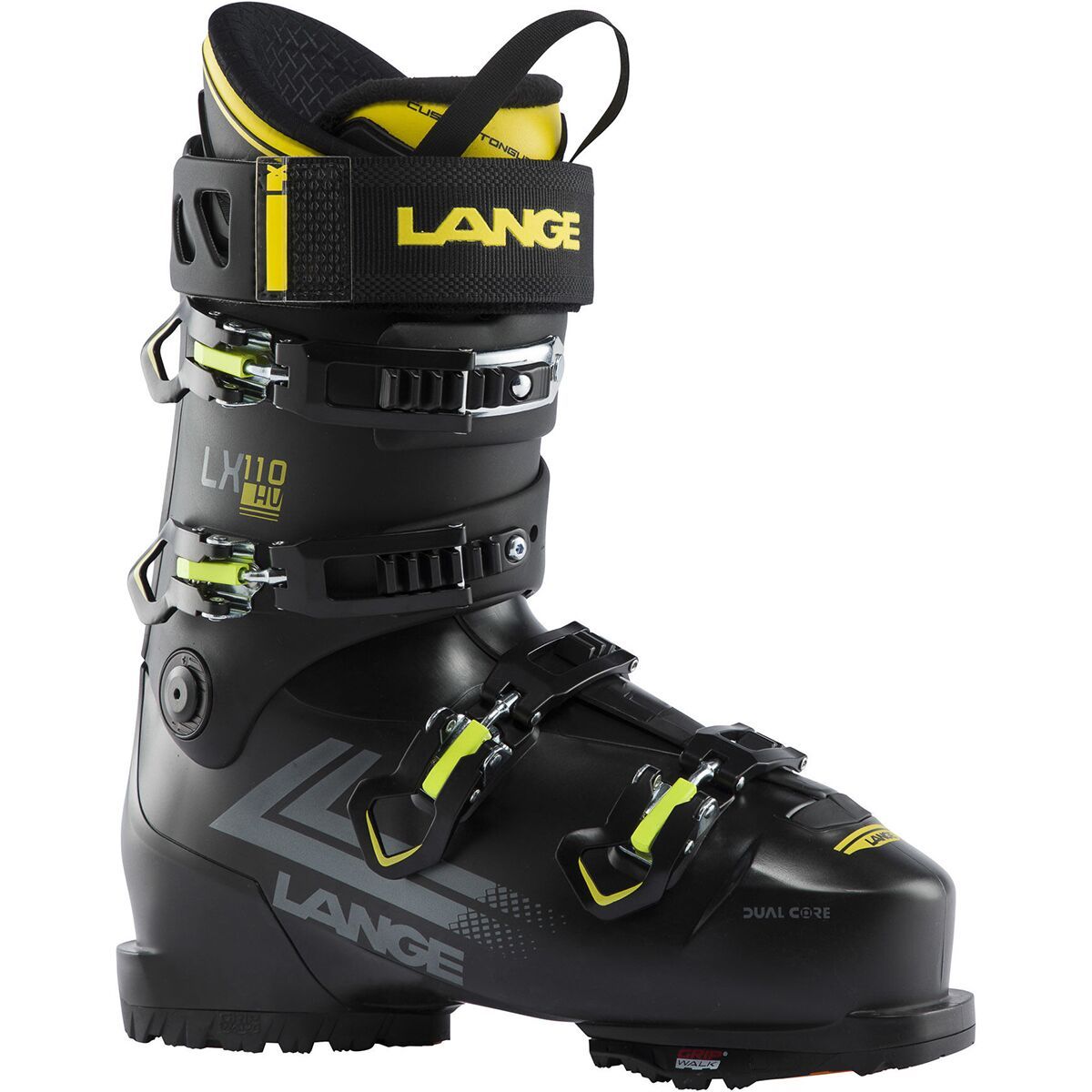 Lange LX 110 HV GW Ski Boot - 2023 Black Yellow, 24.5