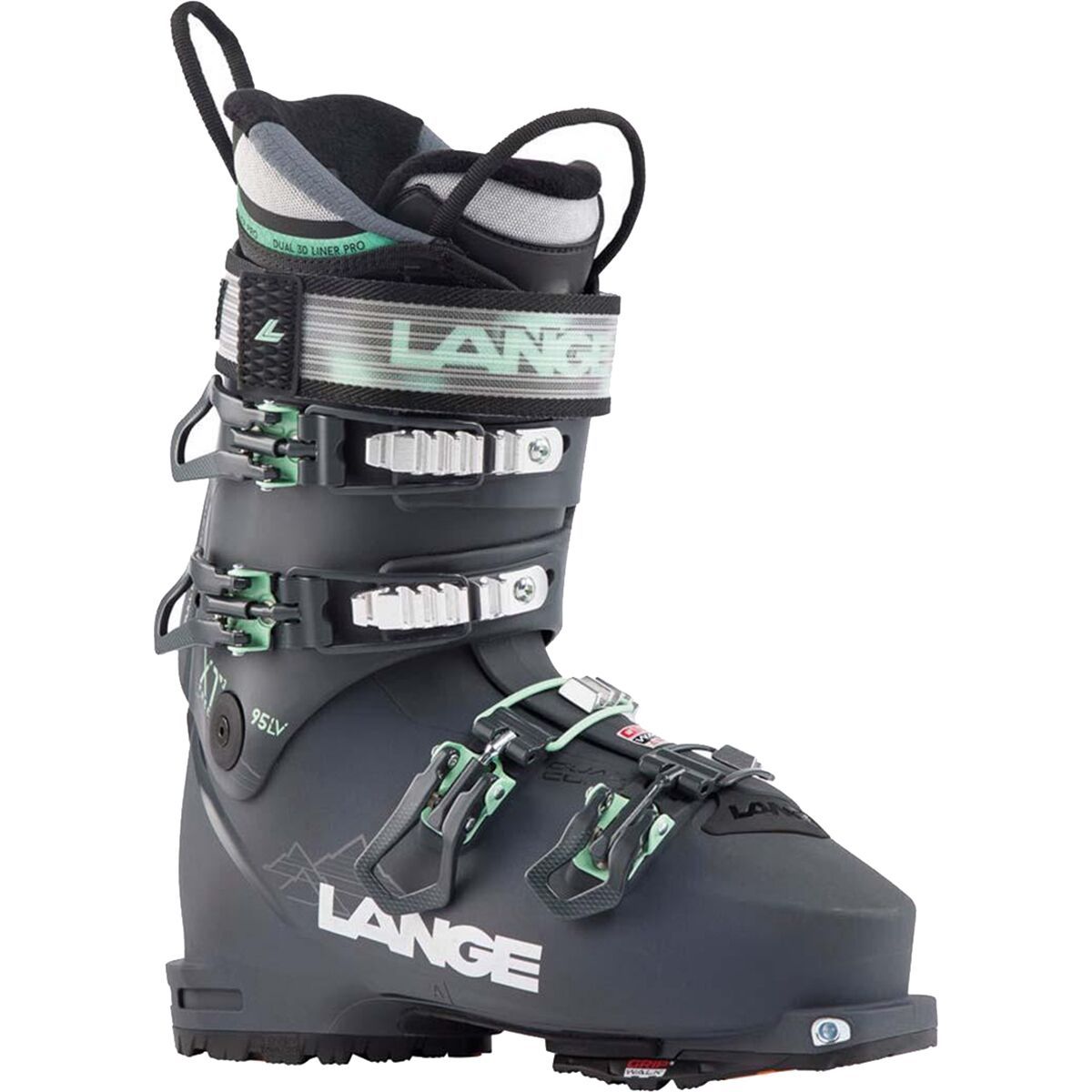 Lange XT3 FREE 95MV GW Alpine Touring Boot - 2023 - Women's Pewter Grey, 27.5