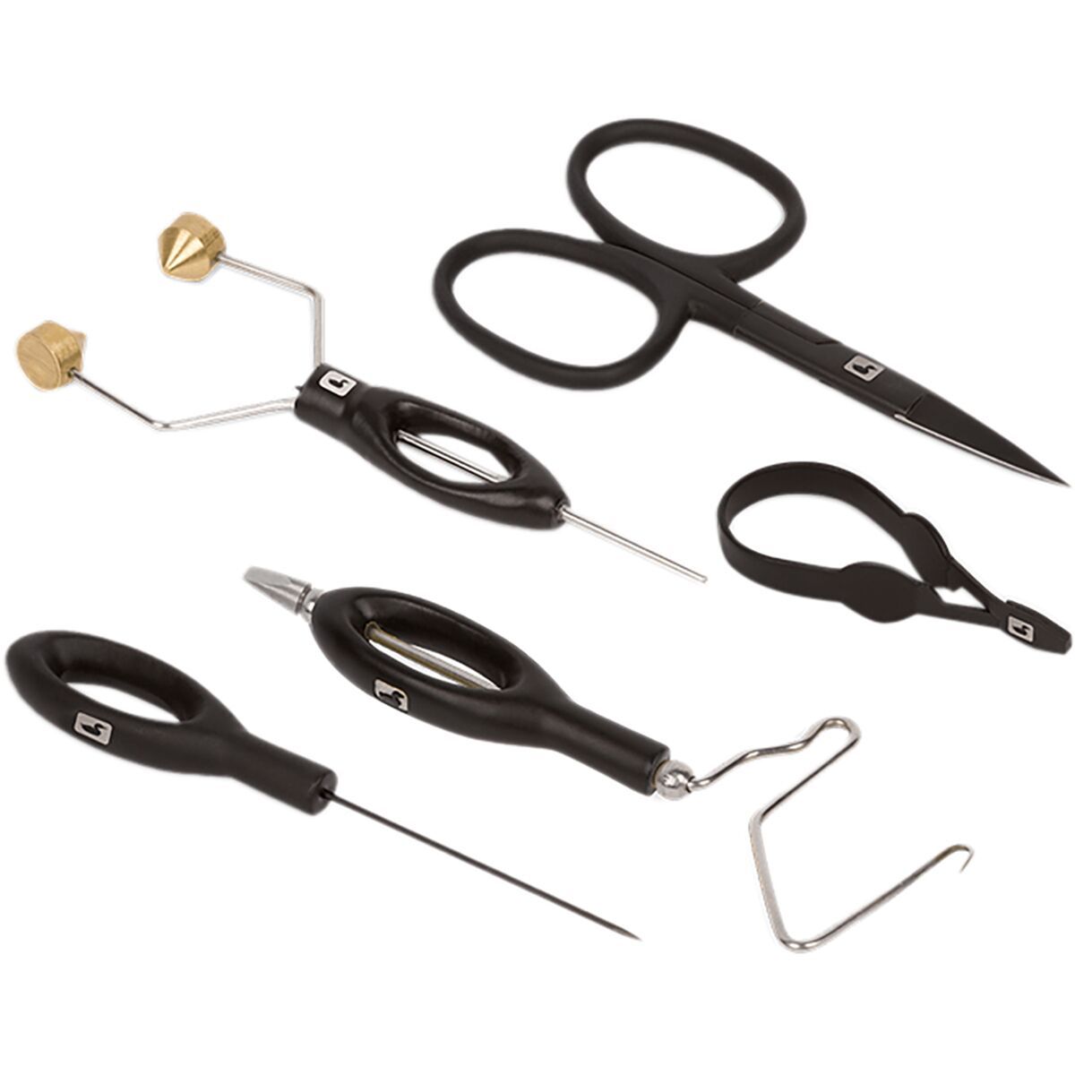 Loon Outdoors Core Fly Tying Tool Kit Black, 5 PCS