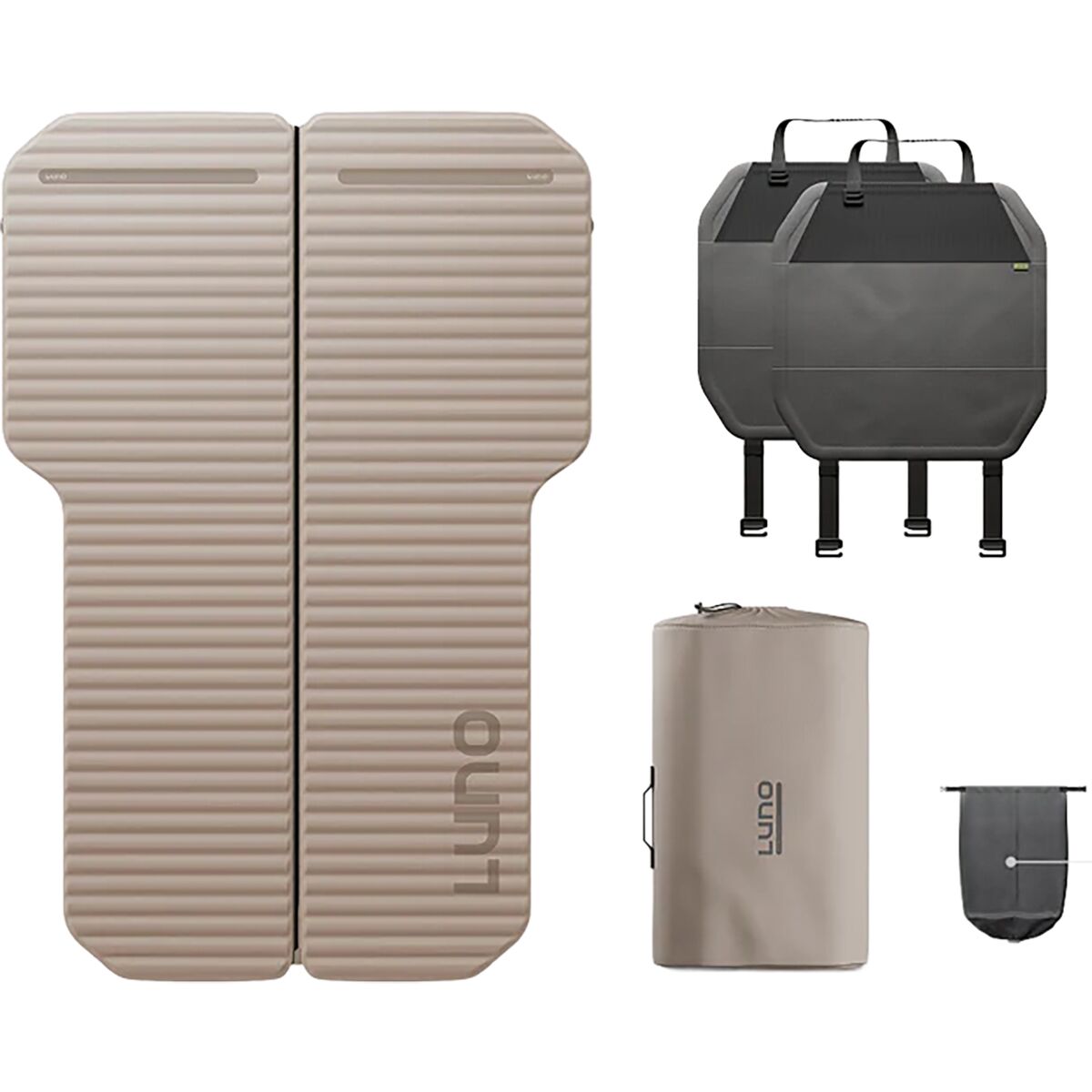 Image of Luno AIR+FOAM Pro Vehicle Mattress Savannah, P1: Compact/Mid-Size SUV Fit
