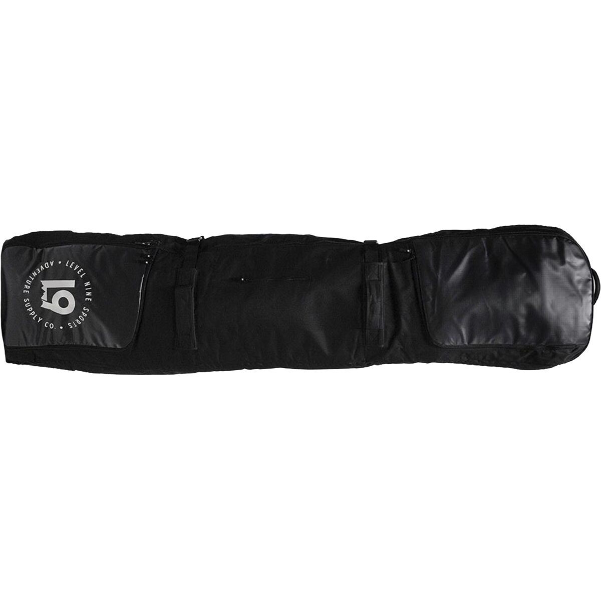 L9 Sports Rolling Double Ski Snowboard Bag 2024 Black, 200cm