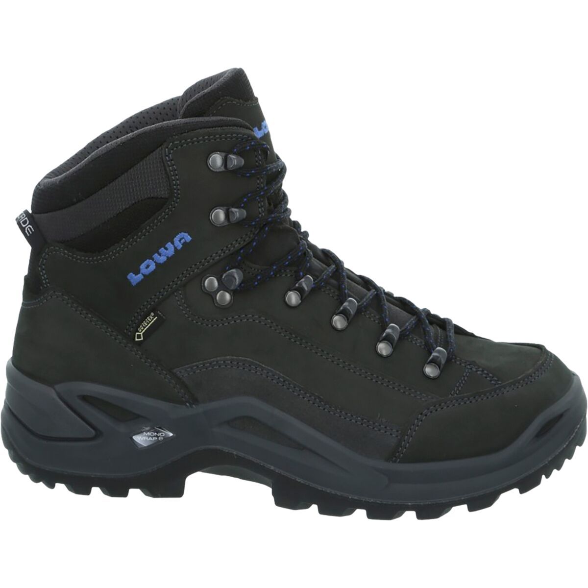 Lowa Renegade GTX Mid Hiking Boot - Men's Anthracite/Blue, 12.0