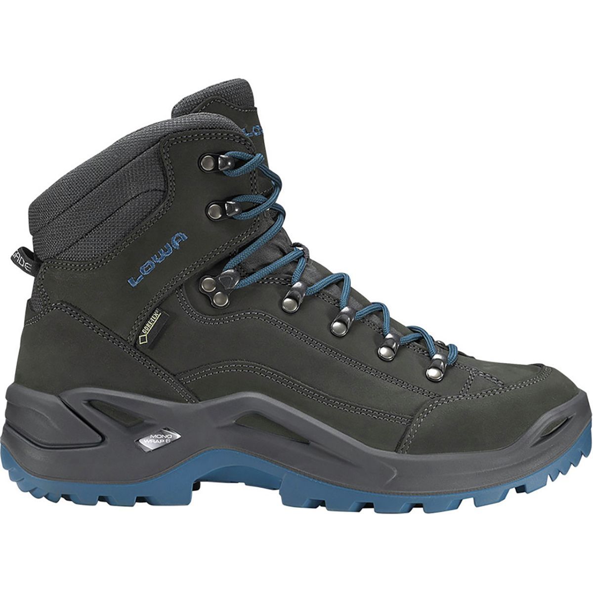 Lowa Renegade GTX Mid Hiking Boot - Men's Anthracite/Denim, 9.5