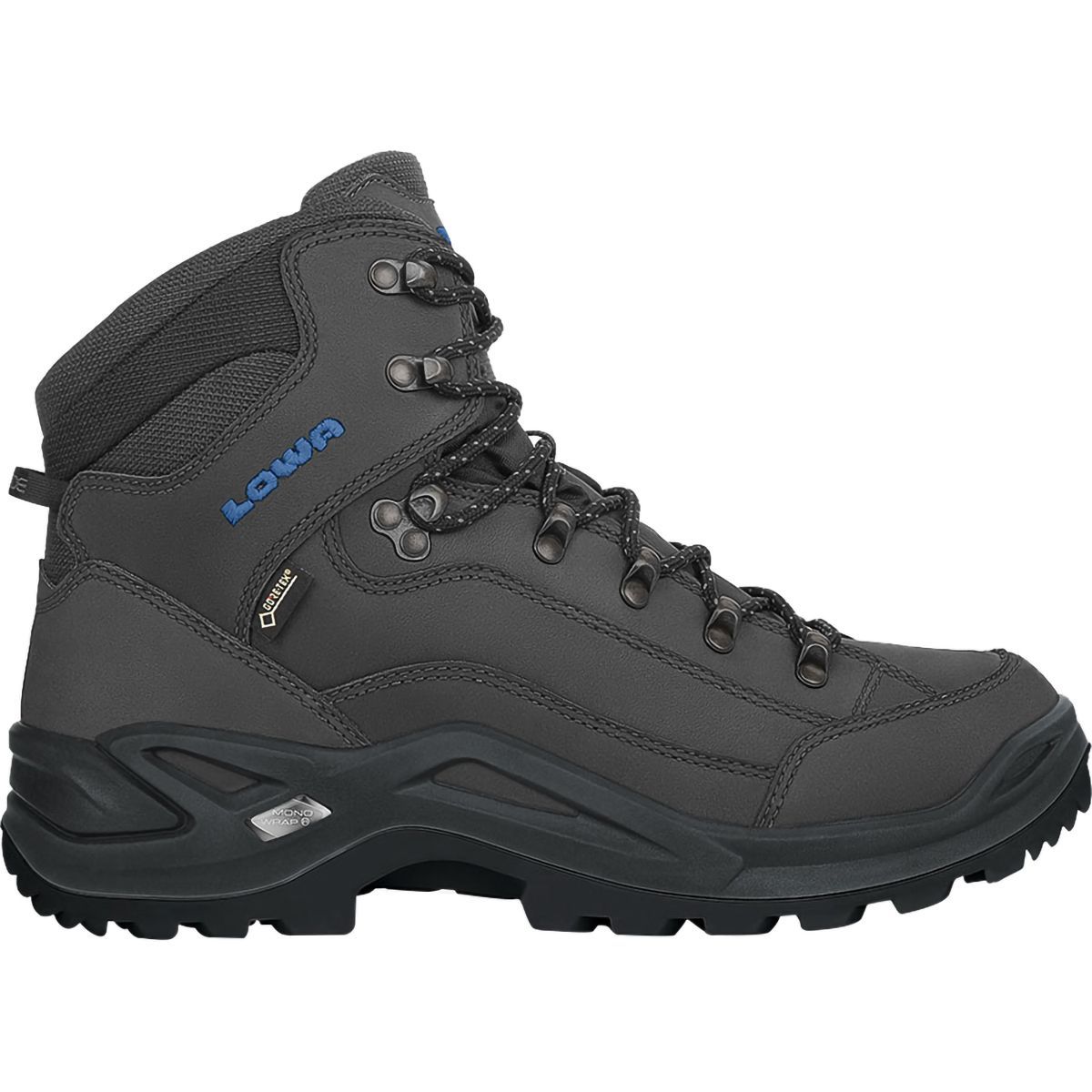 Lowa Renegade GTX Mid Hiking Boot - Men's Anthracite/Steel Blue, 10.0