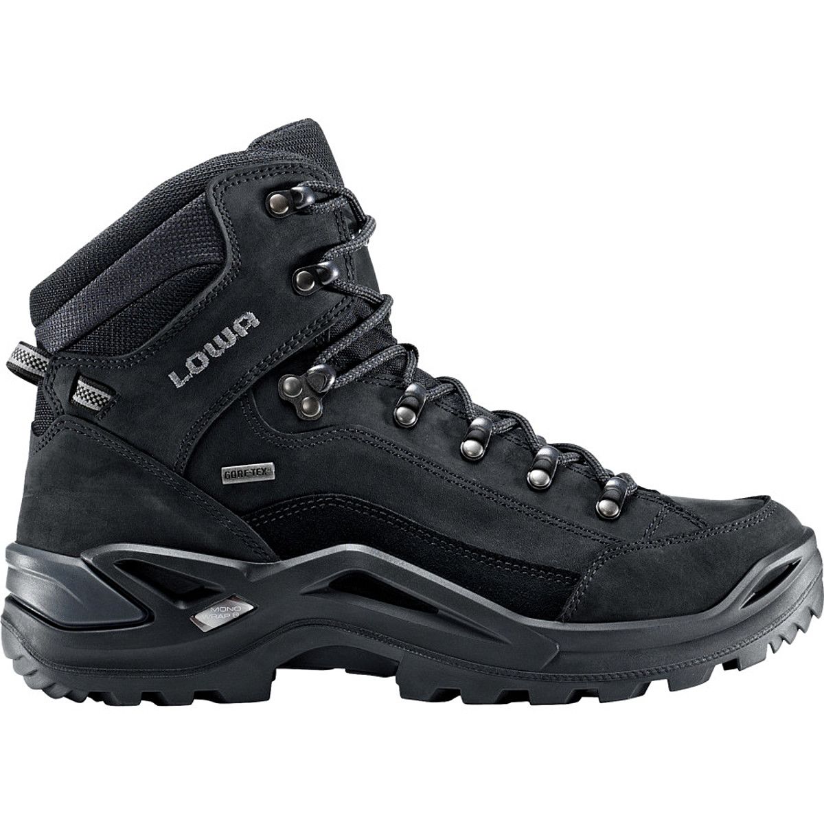 Lowa Renegade GTX Mid Hiking Boot - Men's Black/Black, 11.0