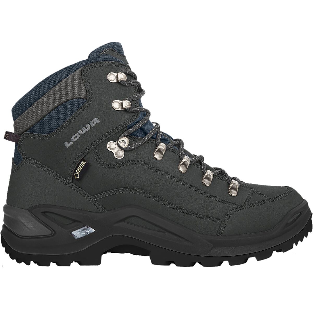 Lowa Renegade GTX Mid Hiking Boot - Men's Dark Gray/Navy, 13.0