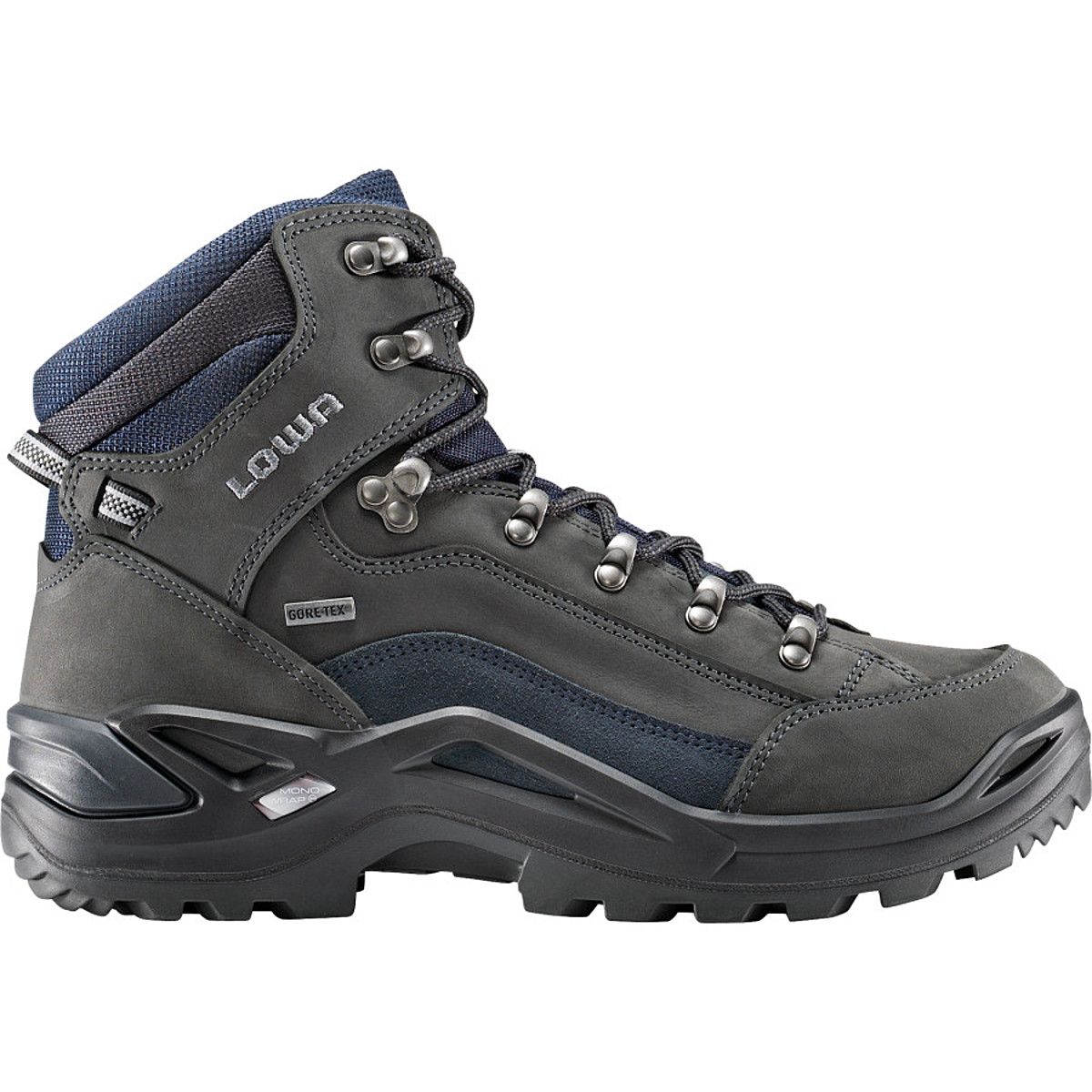 Lowa Renegade GTX Mid Hiking Boot - Men's Dark Grey/Navy, 11.5