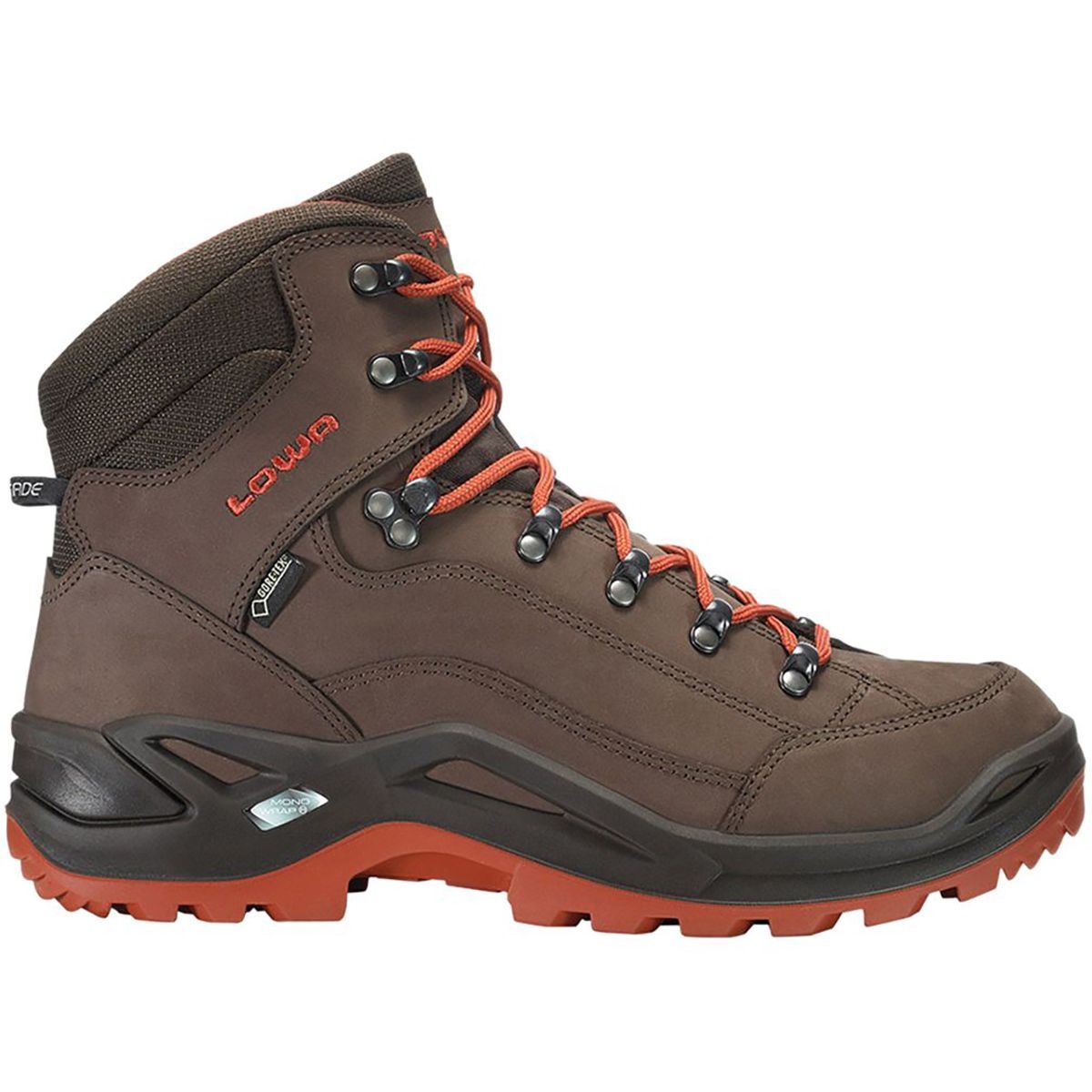 Lowa Renegade GTX Mid Hiking Boot - Men's Espresso/Rust, 12.0