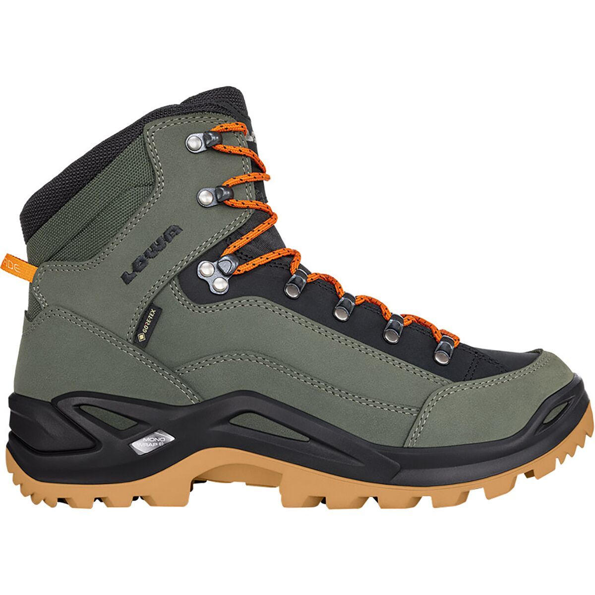 Lowa Renegade GTX Mid Hiking Boot - Men's Forest/Orange, 9.0