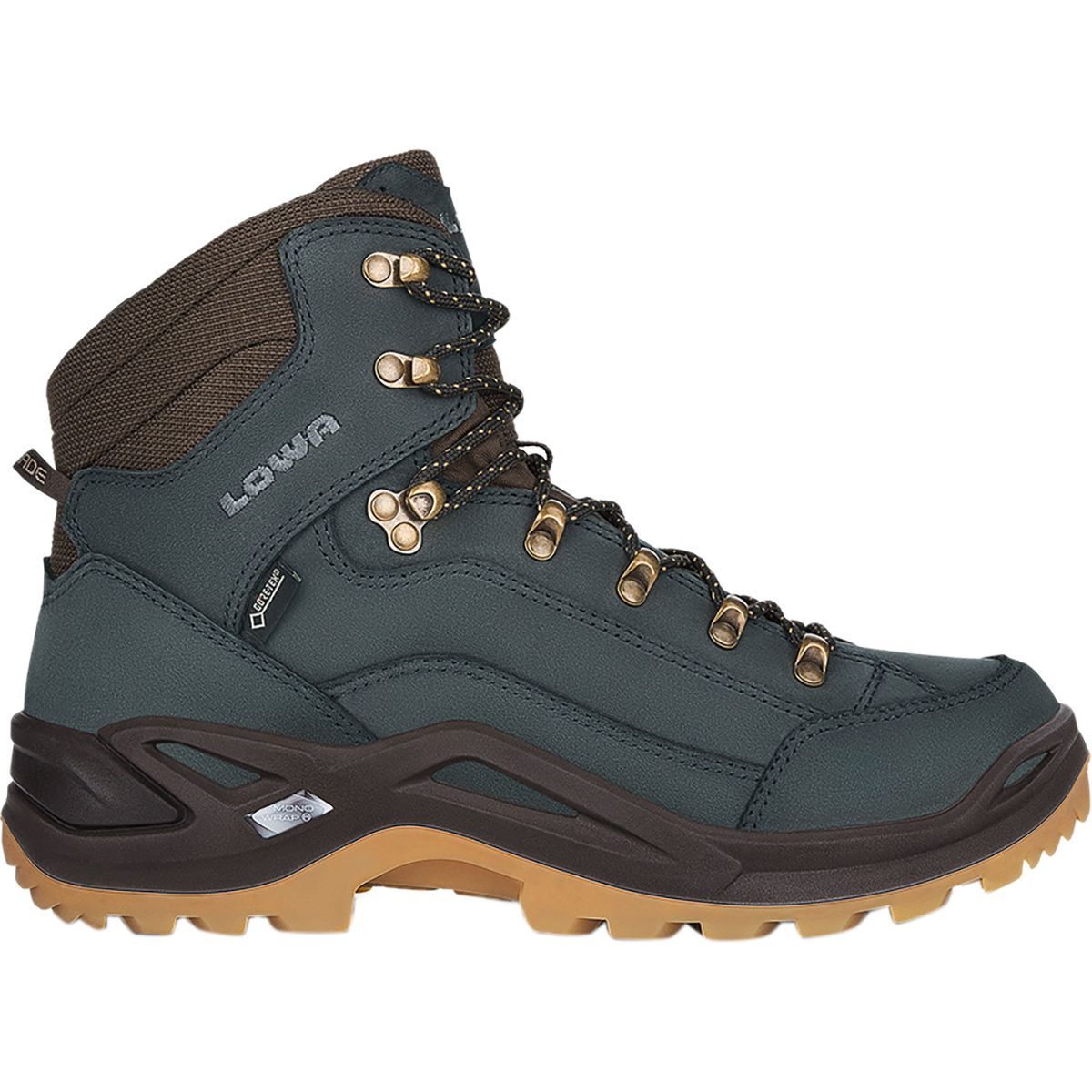 Lowa Renegade GTX Mid Hiking Boot - Men's Navy/Honey, 11.5