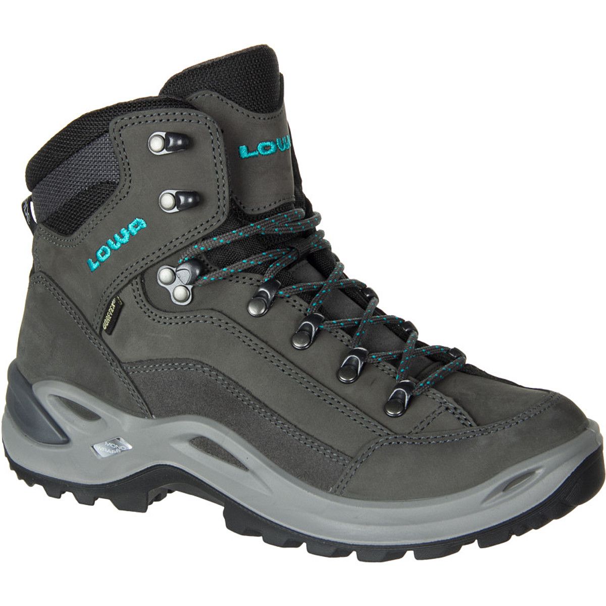 Lowa Renegade GTX Mid Boot - Women's Anthracite/Turquoise, 7.0