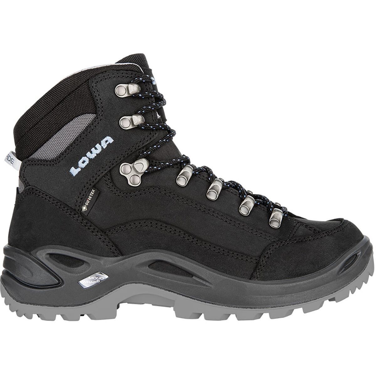 Lowa Renegade GTX Mid Boot - Women's Black/Ice Blue, 10.5