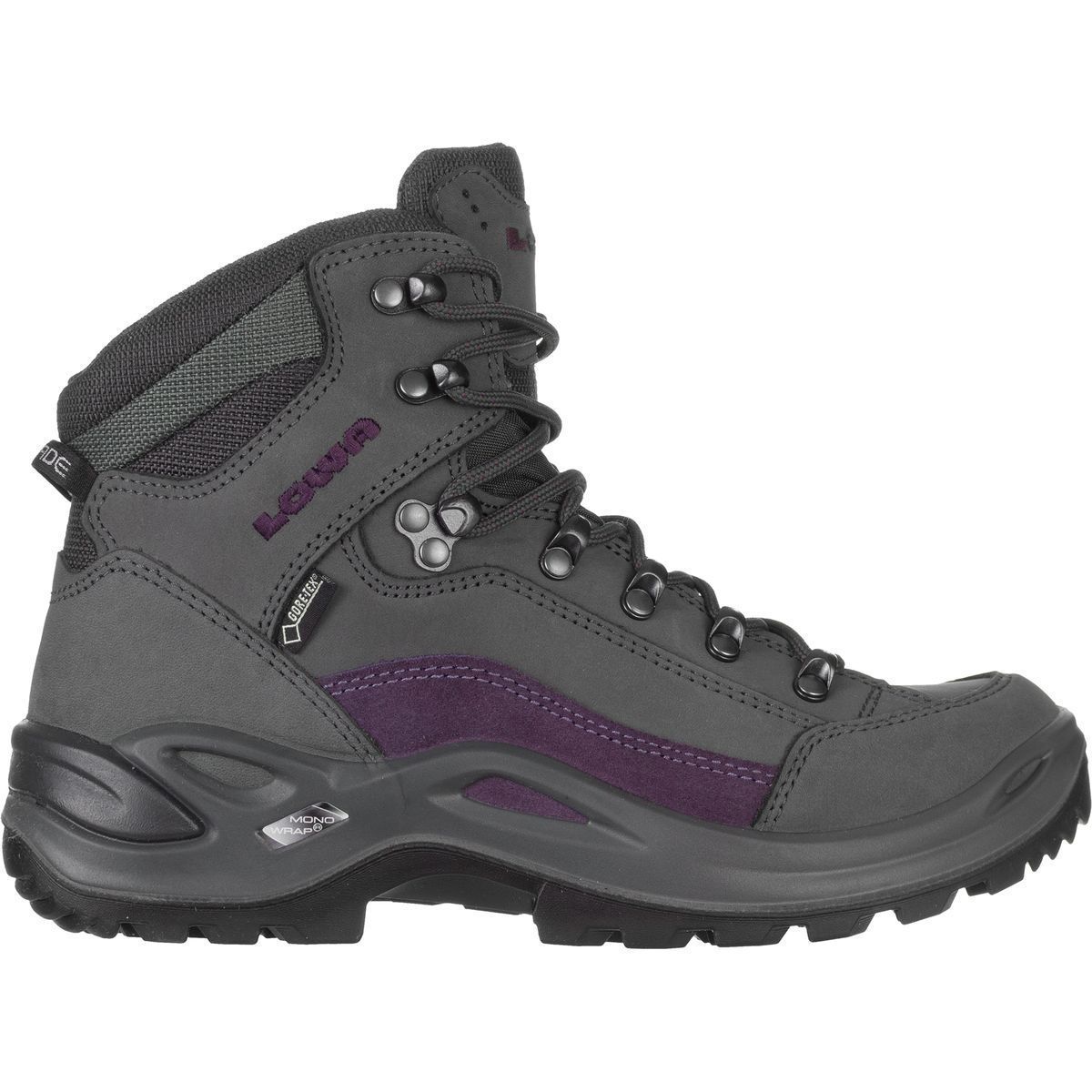 Lowa Renegade GTX Mid Boot - Women's Blue Gray/Prune, 6.0