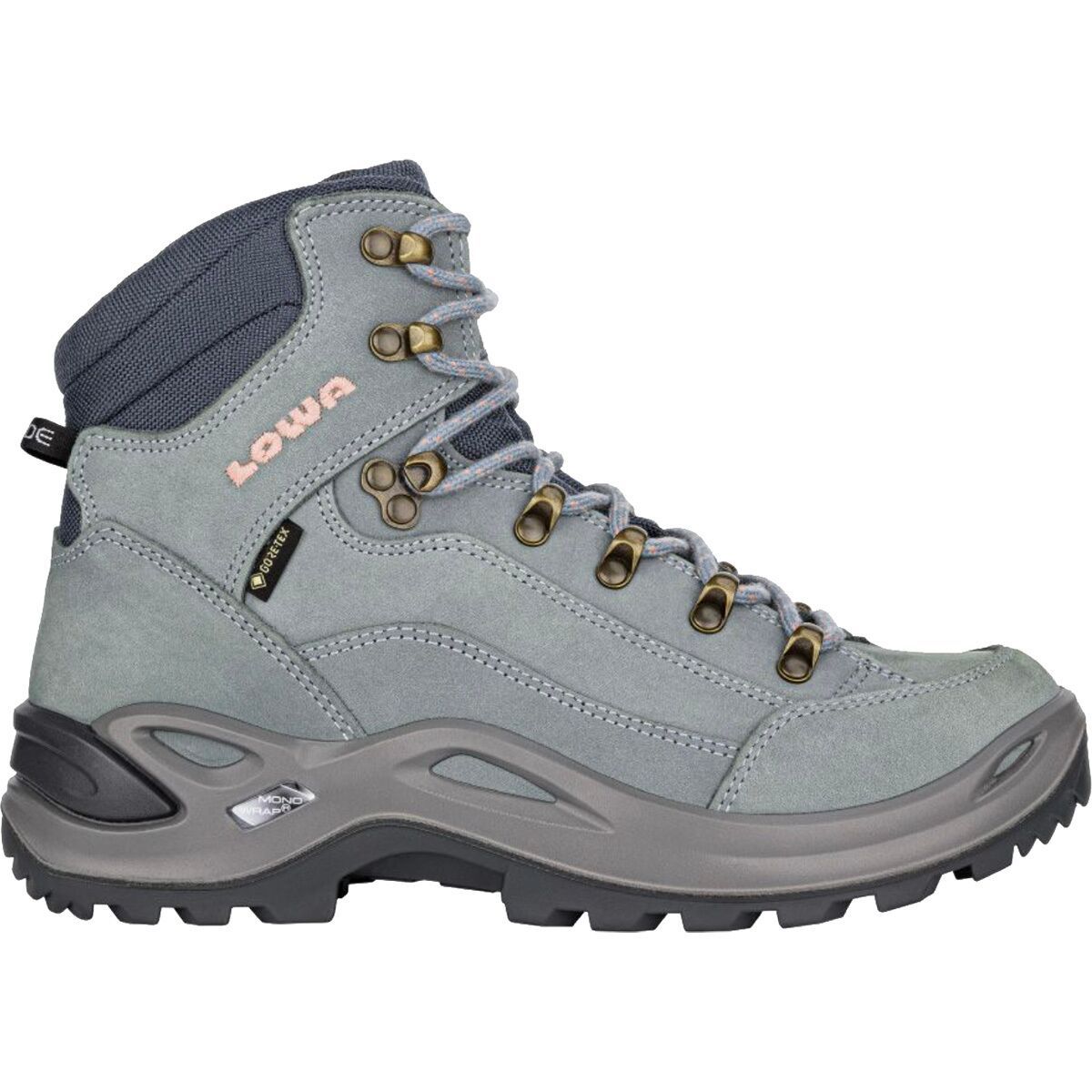 Lowa Renegade GTX Mid Boot - Women's Ice Blue/Salmon, 11.0