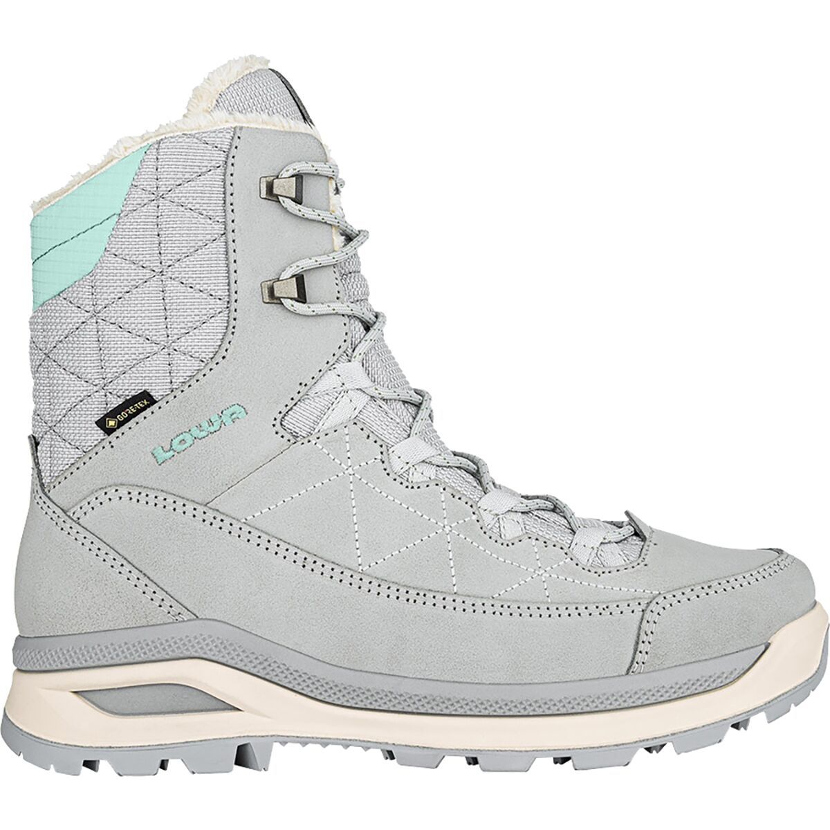 Lowa Ottowa GTX Boot - Women's Light Grey/Aquamarine, 9.0