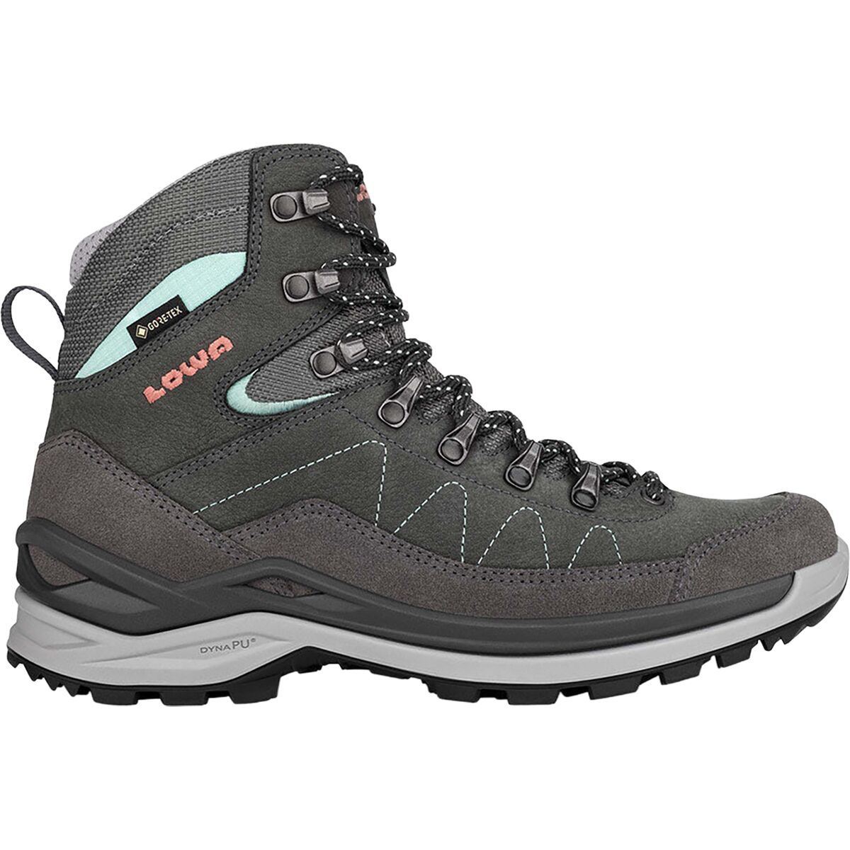 Image of Lowa Toro Pro GTX Mid Hiking Boot - Women's Graphite/Jade, 6.0
