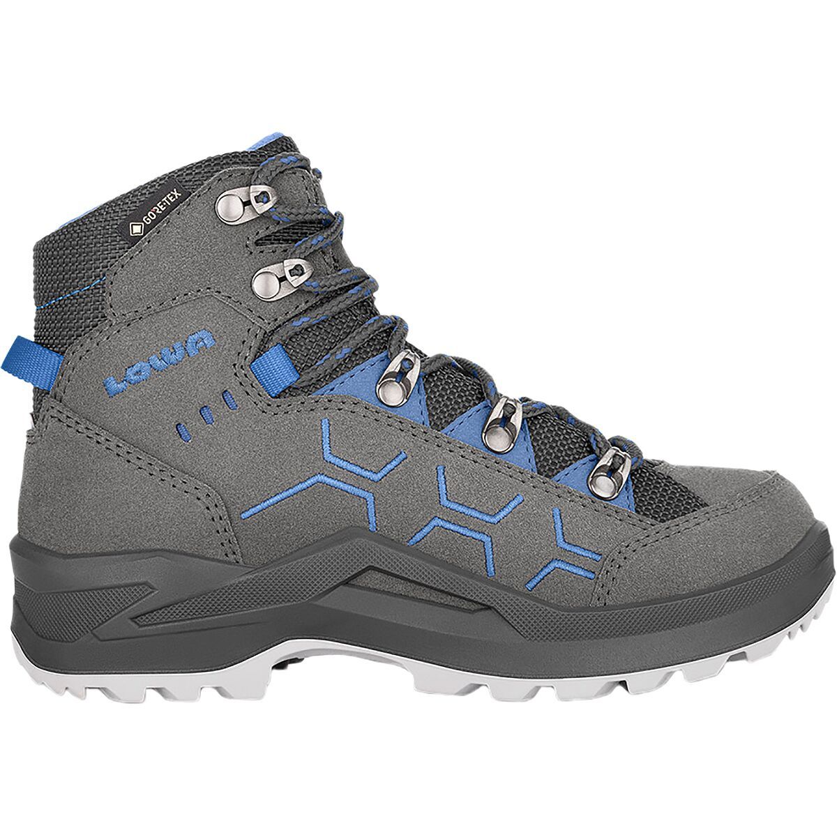 Lowa Kody Evo GTX Mid JR Hiking Boot - Kids' Anthracite/Blue, 0.5