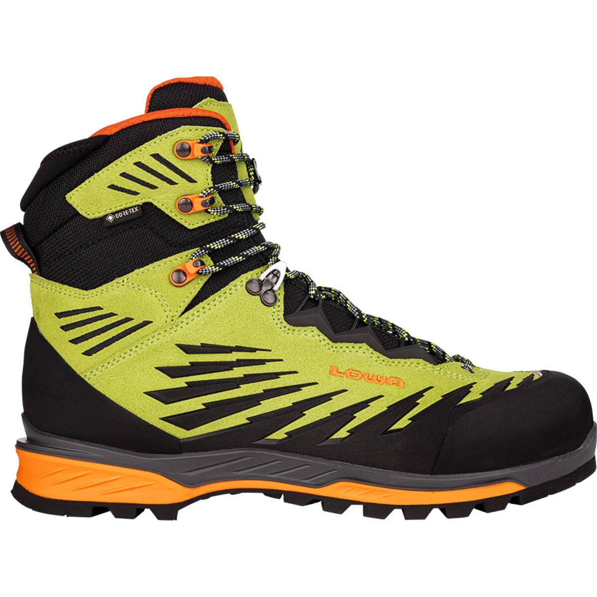 Image of Lowa Alpine Evo GTX Mountaineering Boot - Men's Lime/Flame, 10.0