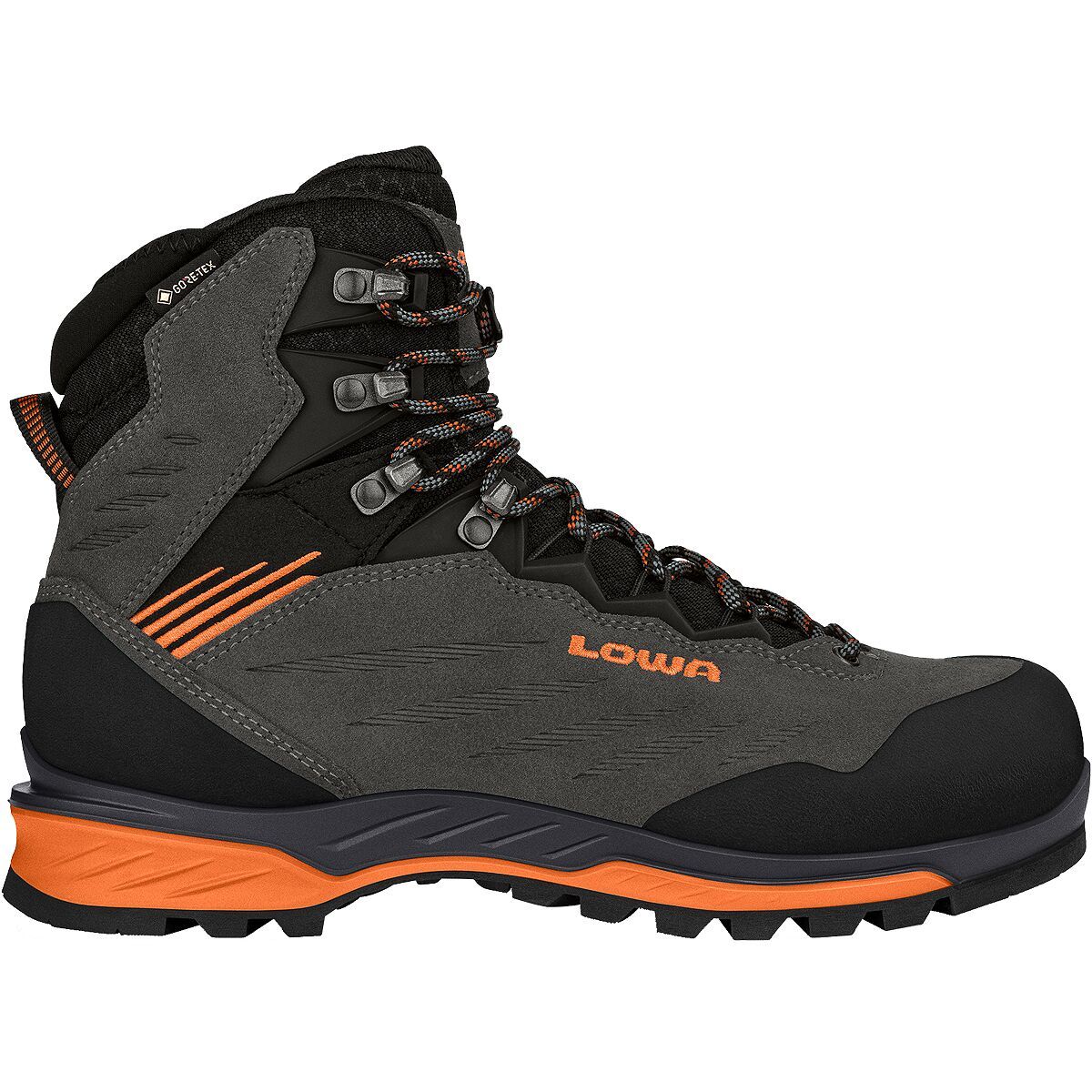 Lowa Cadin GTX Mid Mountaineering Boot - Men's Anthracite/Flame, 7.5