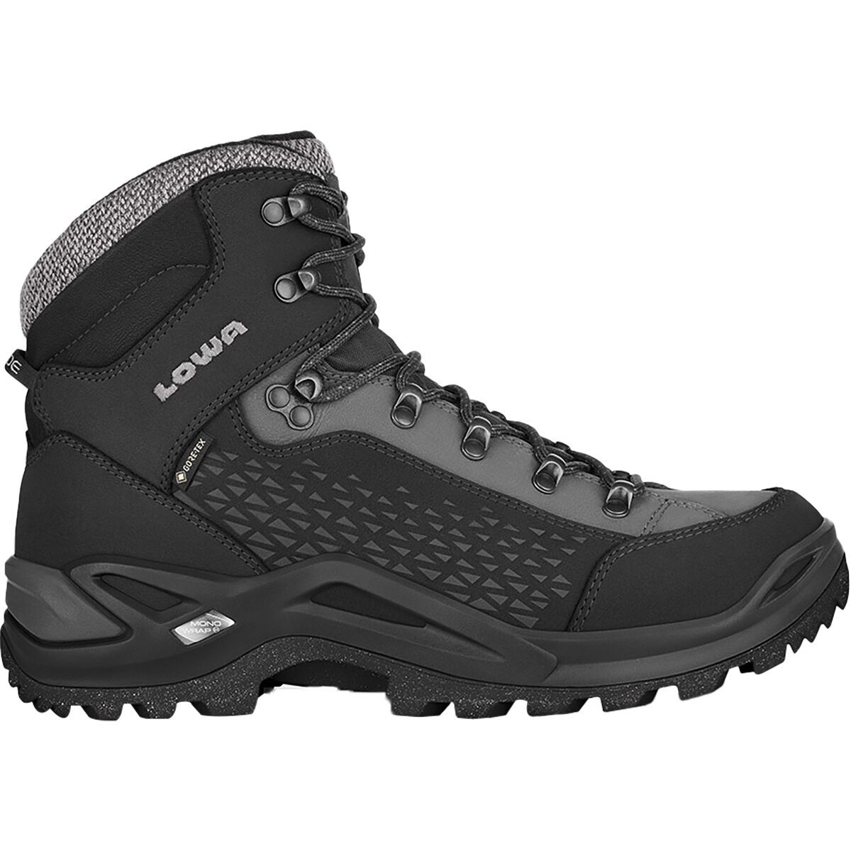 Lowa Renegade Warm GTX Mid Boot - Men's Black/Grey, 8.0