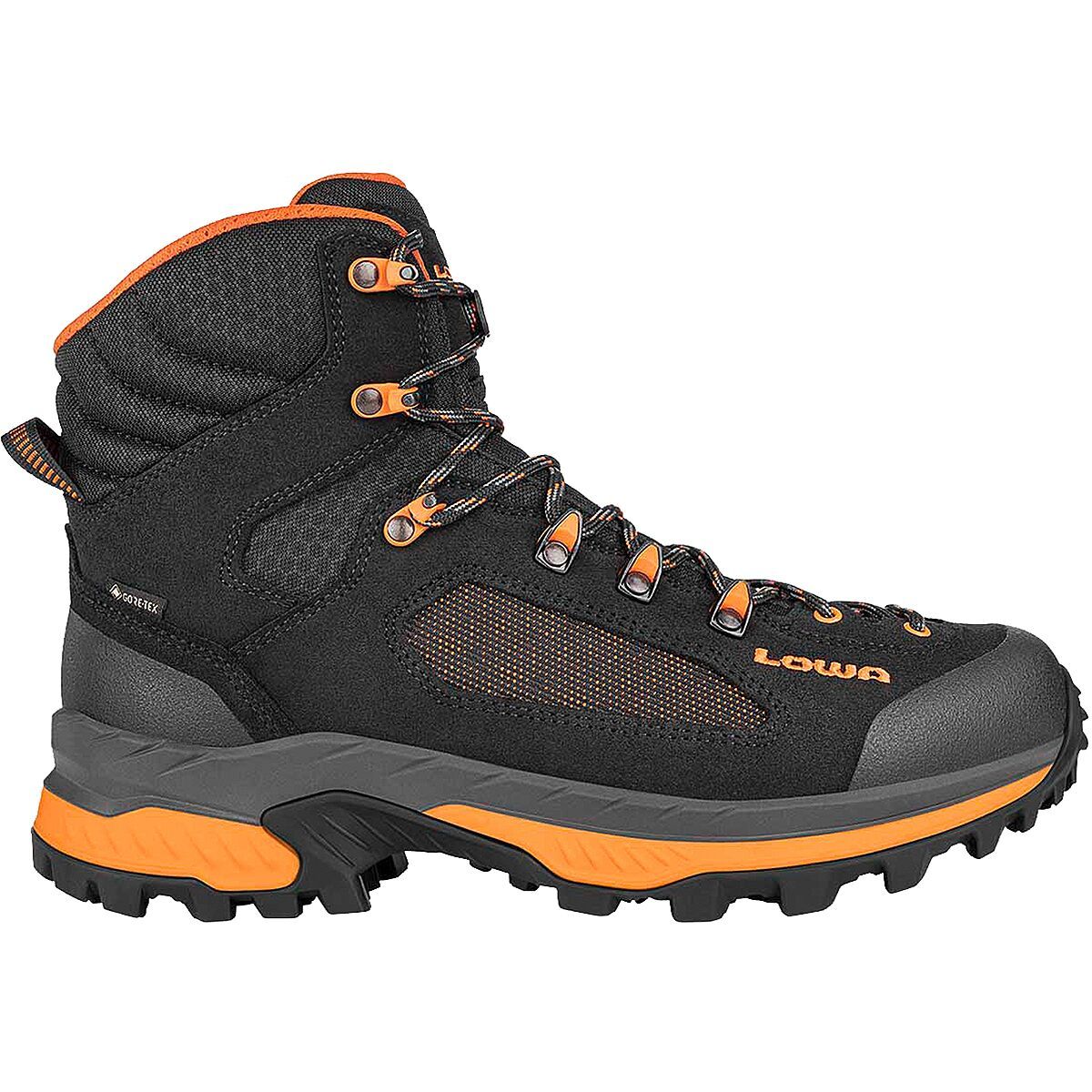 Image of Lowa Corvara GTX Mid Backpacking Boot - Men's Black/Orange, 8.5