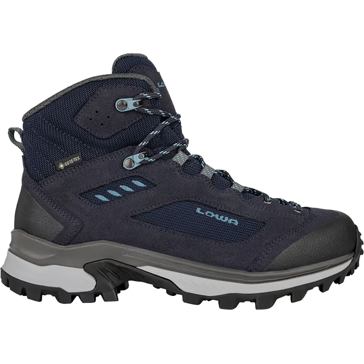 Image of Lowa Corvara GTX Mid Backpacking Boot - Women's Navy/Arctic, 7.5