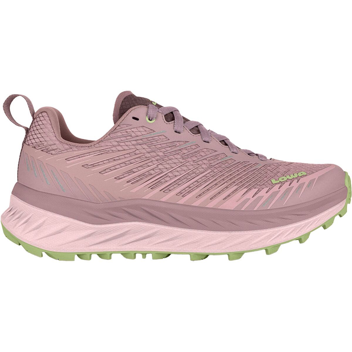 Image of Lowa Fortux Trail Running Shoe - Women's Old Rose/Avocado, 7.5