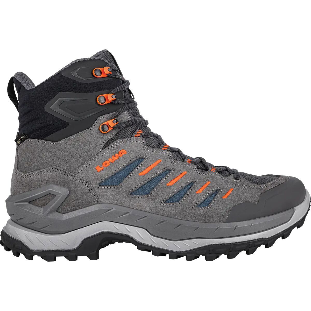 Image of Lowa Innovo GTX Mid Hiking Boot - Men's Grey/Petrol, 8.5