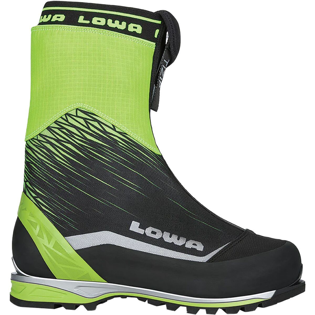 Image of Lowa Alpine Ice GTX Mountaineering Boot - Men's Lime/Black, 7.5