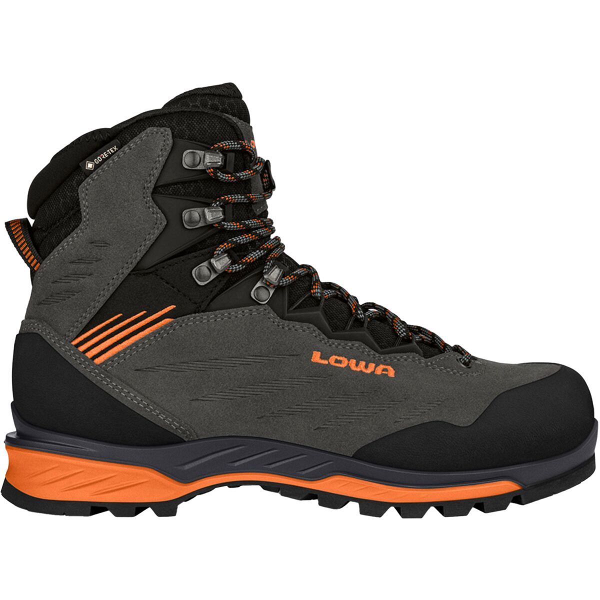 Image of Lowa Cadin II GTX Mid Mountaineering Boot - Men's Anthracite/Flame, 10.5