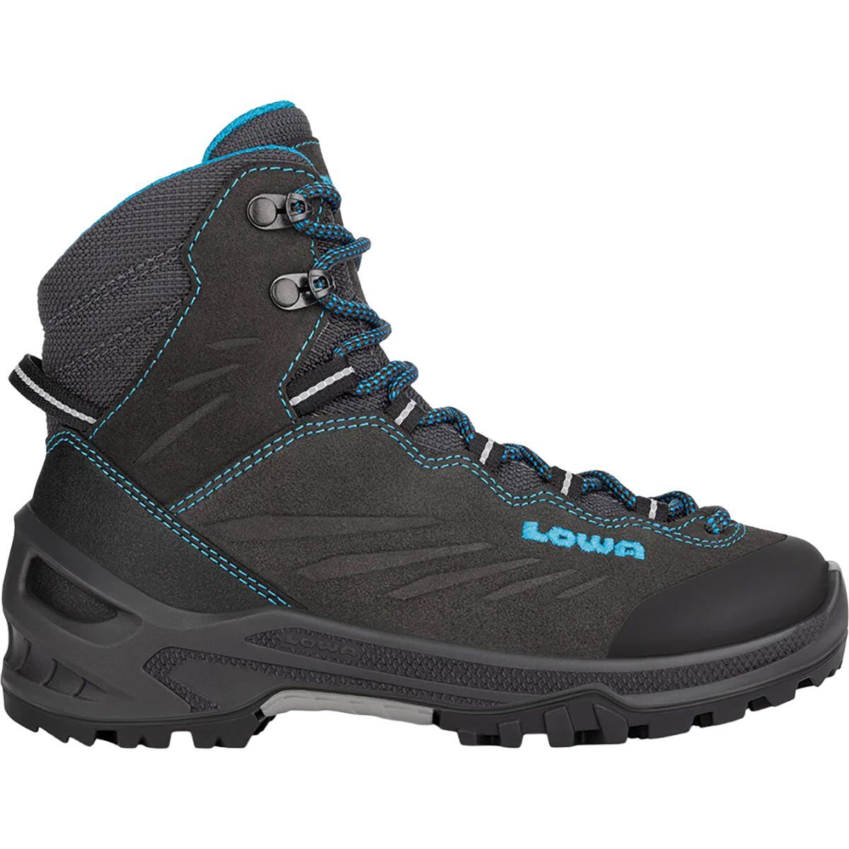 Lowa Cadin GTX Mid Hiking Boot - Toddlers' Anthracite/Turquoise, 13.0