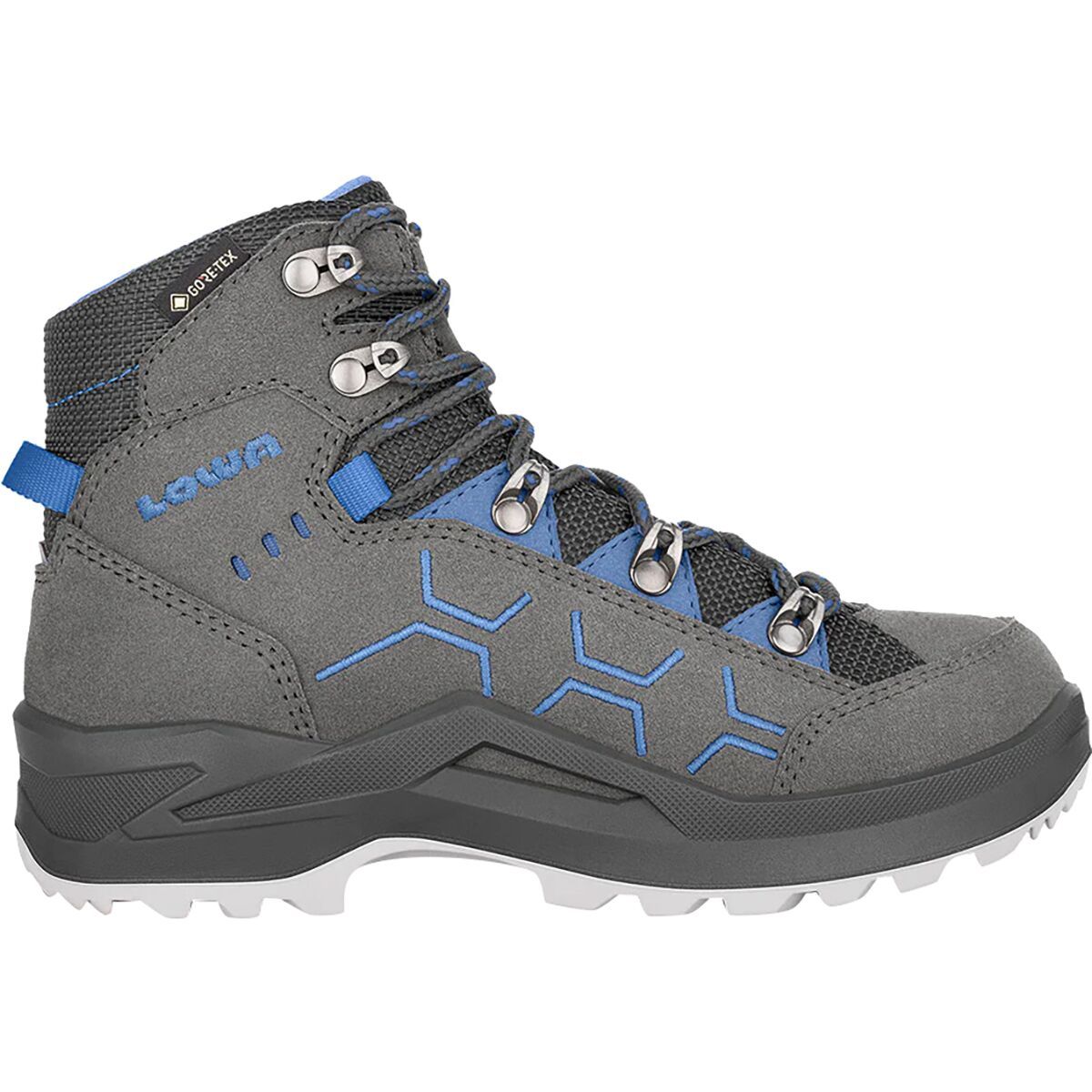 Image of Lowa Kody Evo GTX Mid JR Hiking Boot - Kids' Anthracite/Blue, 0.5
