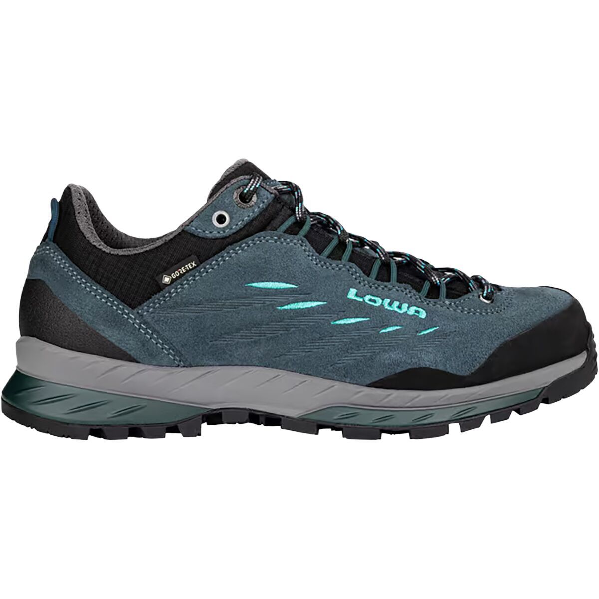 Image of Lowa Delago GTX Lo Hiking Shoe - Women's Petrol/Aquamarine, 8.0