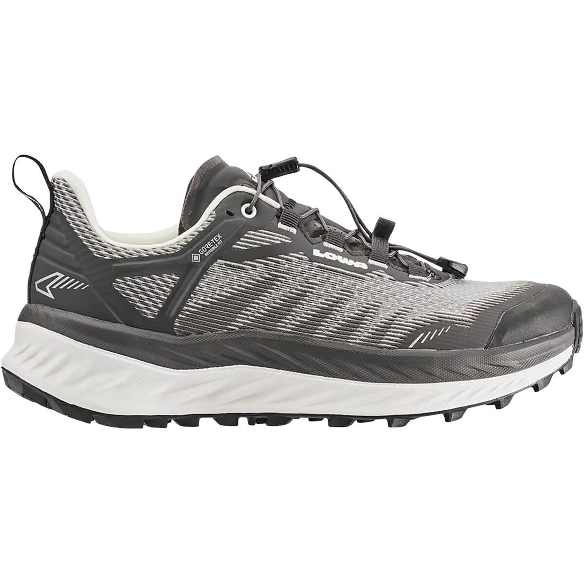 Image of Lowa Fortux GTX Running Shoe - Women's Black/White, 6.5