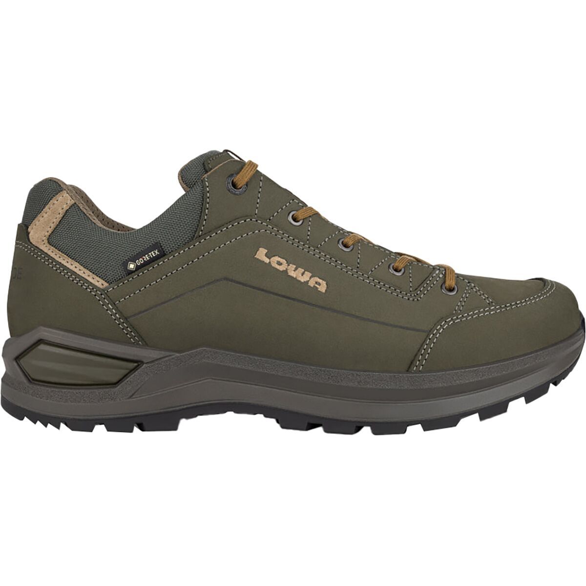 Image of Lowa Renegade Evo GTX Lo Hiking Shoe - Men's Olive/Beige, 10.0