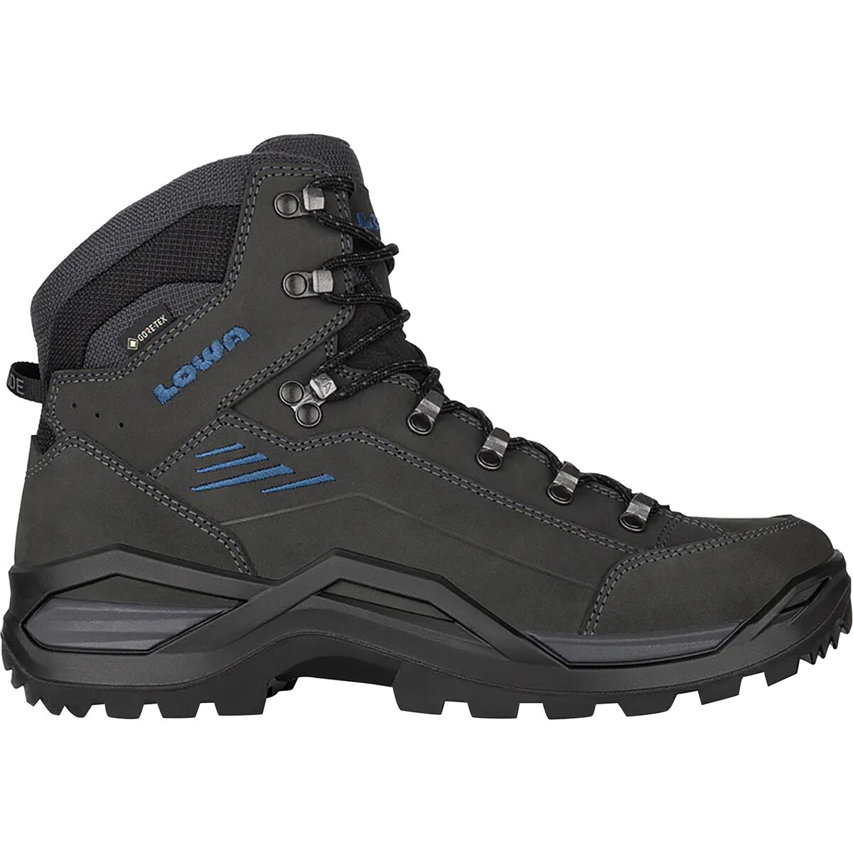 Image of Lowa Renegade Evo GTX Mid Hiking Boot - Men's Anthracite/Steel Blue, 9.0