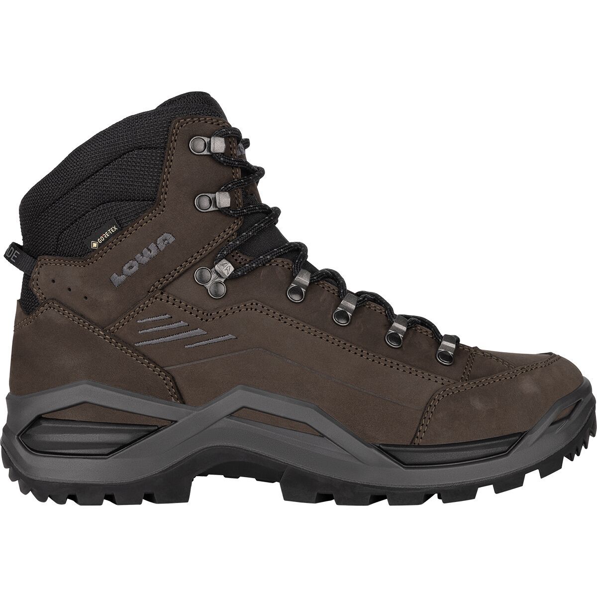 Image of Lowa Renegade Evo GTX Mid Hiking Boot - Men's Dark Brown/Black, 12.0