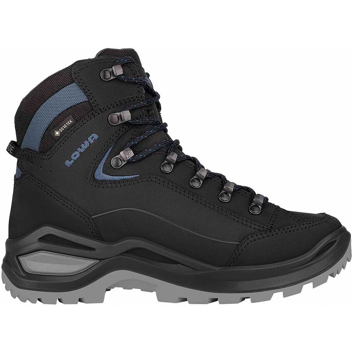 Image of Lowa Renegade Evo GTX Mid Hiking Boot - Women's Black/Blue, 9.0